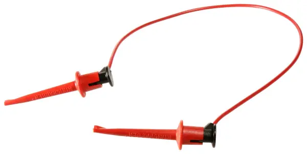POMONA Electronics Minigrabber Test Clip Patch Cord, 60V, 5A - Red 305mm