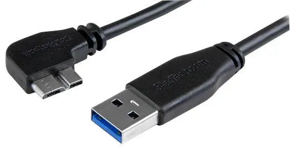 STARTECH 2미터 슬림 USB 3.0 to 왼쪽 앵글 마이크로 USB 케이블