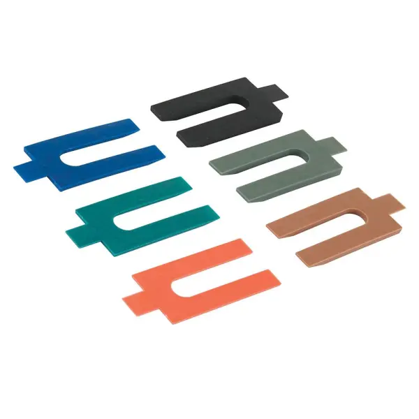 Fixman Juego de Calzos de Plástico Variados, por Colores, 100 Piezas (1-6mm)