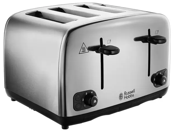 Russell Hobbs 4 Slice Toaster, Stainless Steel