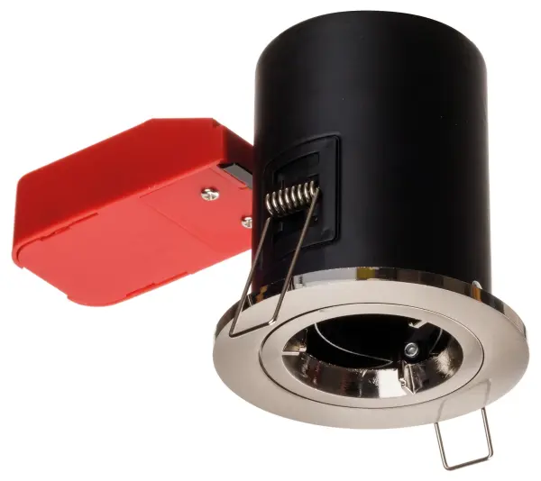 Red Arrow Fire Rated Fixed Downlight Satin Chrome 230V