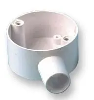 PRO POWER - Bosca Teirminéil 1-Bhealach, Bán, Córas 20mm, Leithead 65mm