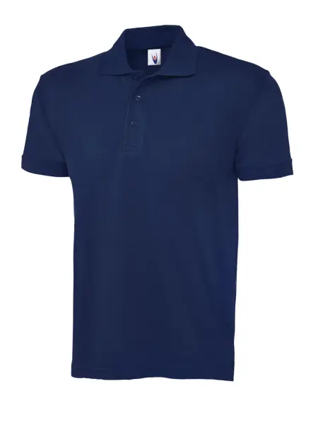Polo Unisexe Premium Uneek, 50% Polyester 50% Coton, Bleu Marine, Taille M