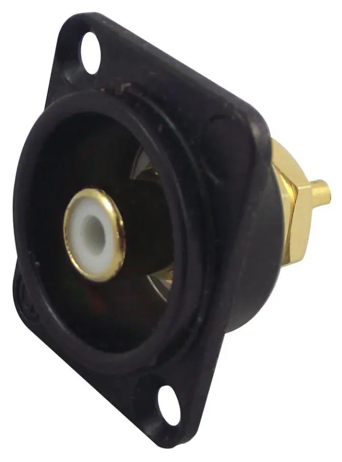 NEUTRIK NF2D-B-9 שקע פונו D, שחור/לבן