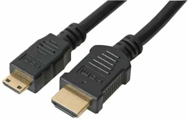 PRO SIGNAL HDMI A konektor mužský na HDMI Mini C konektor mužský, kabel 3m čern
