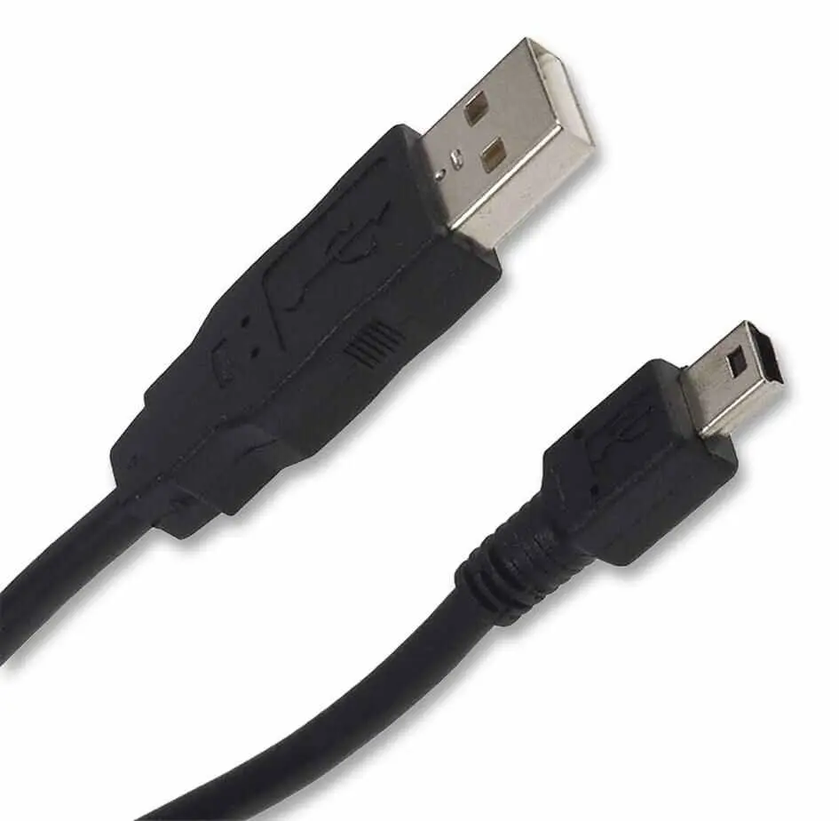 Molex Mini-B OTG to USB 2.0 Standard A ケーブル 1m ブラック