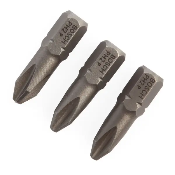 Bosch PH2 Schraubendreher-Bits Extra Hart 25mm (3er Pack)