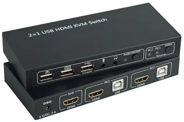 PRO SIGNAL - 2-Port HDMI & USB KVM Switch