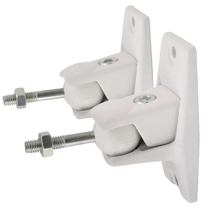 ADASTRA Universal Wall Mount Speaker Brackets, White, Pair