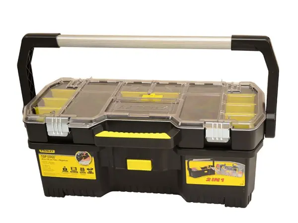 STANLEY 60cm Toolbox with Removable Tote Tray Organiser