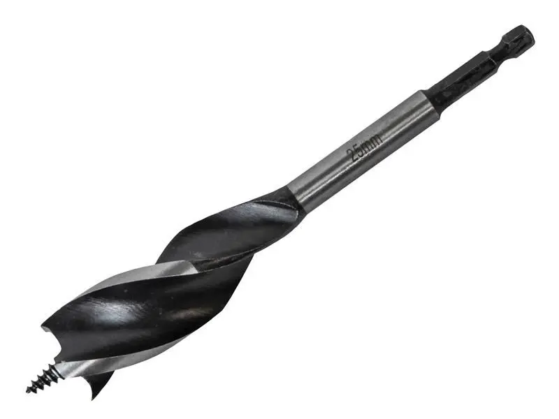 Faithfull Mèche à bois Tri-Point Speed 25mm, acier carbone