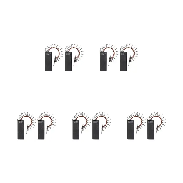 5 Sets of 2x Carbon Brushes for AEG Washing Machine, 6.25x12.5x36mm