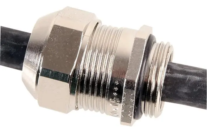 AGRO Progress EMC easyCONNECT Cable Gland, M16, Nickel-Plated Brass, 6-10.5mm