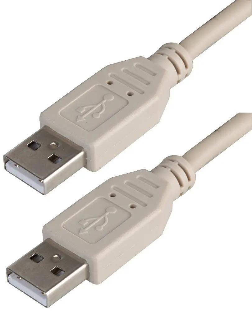 PRO SIGNAL כבל USB 2.0 זכר לזכר, 1 מטר, אפור