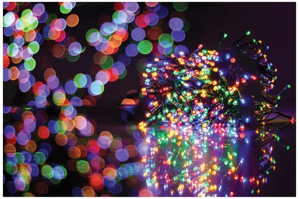 PRO-ELEC 360 LED Multicolour String Lights with Timer 28.7m