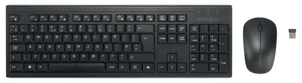 Kensington KM270 EQ Rechargeable Wireless Keyboard & Mouse, Black