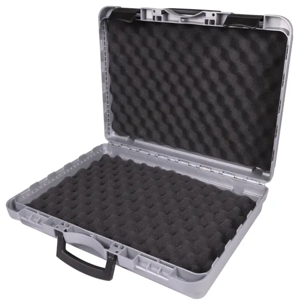 Raraion Polypropylene Briefcase Storage Case with Foam - 122mm x 425mm x 342mm