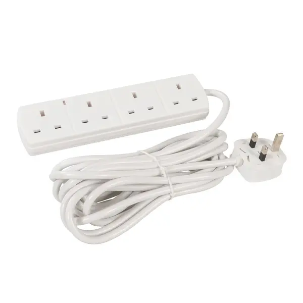 Powermaster - Verlängerungskabel mit Neon-Anzeige 230V - 4-fach 5m