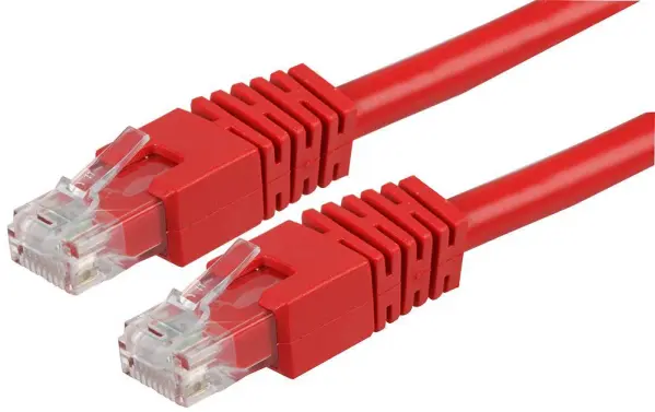 PRO SIGNAL Cavo Patch Ethernet Cat6 UTP, RJ45 Maschio-Maschio, 2m, Rosso