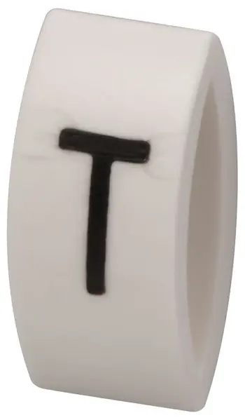 Multicomp Pro Tie-On Cable Marker T Black/White, Pack of 100