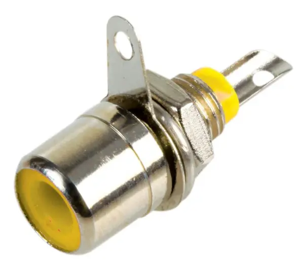 PRO SIGNAL Conectores RCA para Panel, Amarillos, Pack de 10