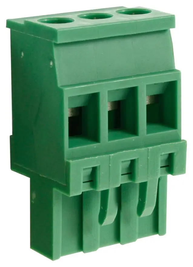 CAMDENBOSS Bloc Tarmainne Plug-áilte, 3 Phóil, Spásáil 5.08mm, 15A