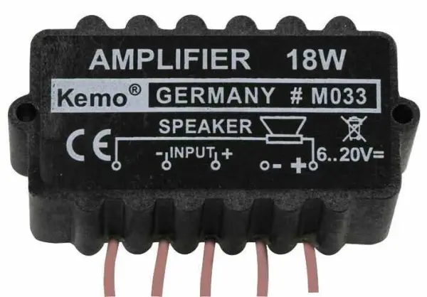 Kemo מודול מגבר אוניברסלי 18W