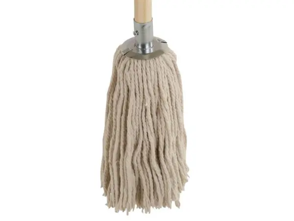 Bulldozer Cotton Mop with Soft Grip Wooden Handle