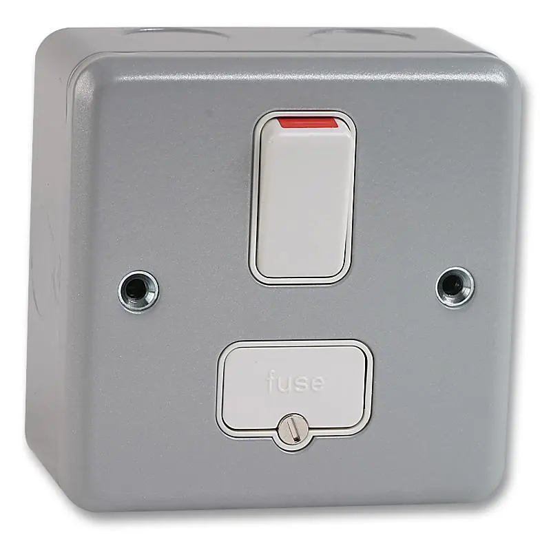 MK Metalclad Plus DP Switched Fused Spur, 13A, Metal
