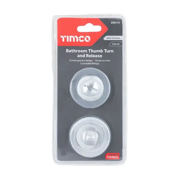 Timco Pemutar Jari WC & Pelepasan - Satin Chrome