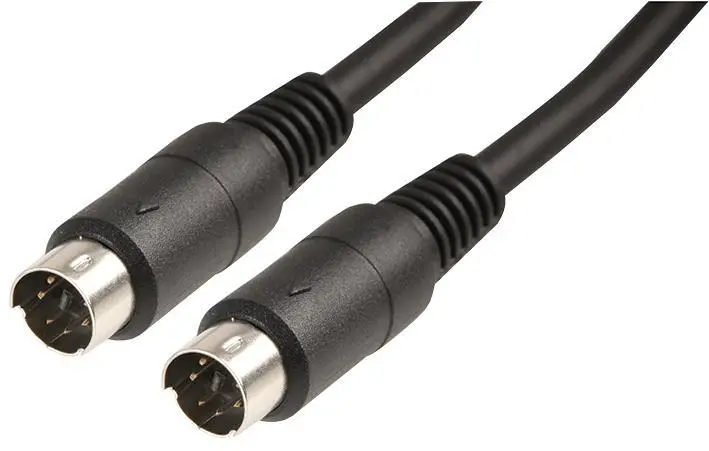 PRO SIGNAL 6-Pin Mini-DIN (PS/2) Male to Male Cable, 1.5m, Black