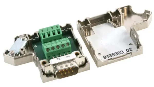 Phoenix Contact Conector D-Sub 9 Pines a Bornes de Tornillo, Ángulo Recto