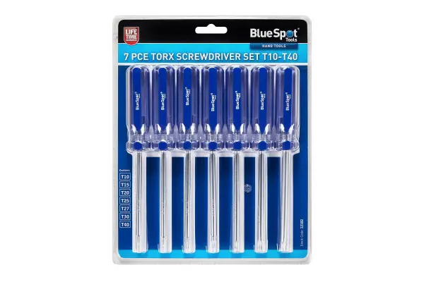Blue Spot Tools 7件装梅花螺丝刀套装（T10-T40）