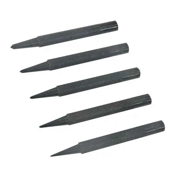 Silverline 5pc Centre Punch Set, Hardened & Tempered, 80-100mm