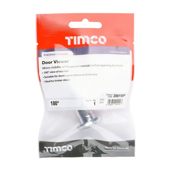 Timco - Pengintip Pintu Chrome Kemasan Berkilat