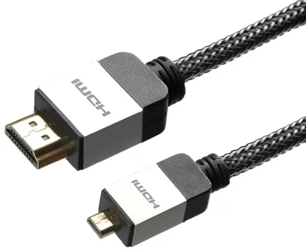 AV STAR Cábla Micro HDMI 1080p, Plátáil Óir, Fiteach, 3m