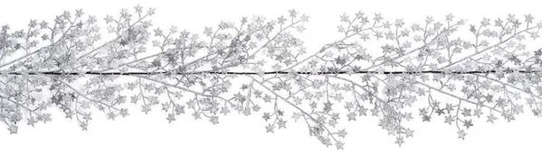 PREMIER 실버 스타 장식 가랜드 1.8m