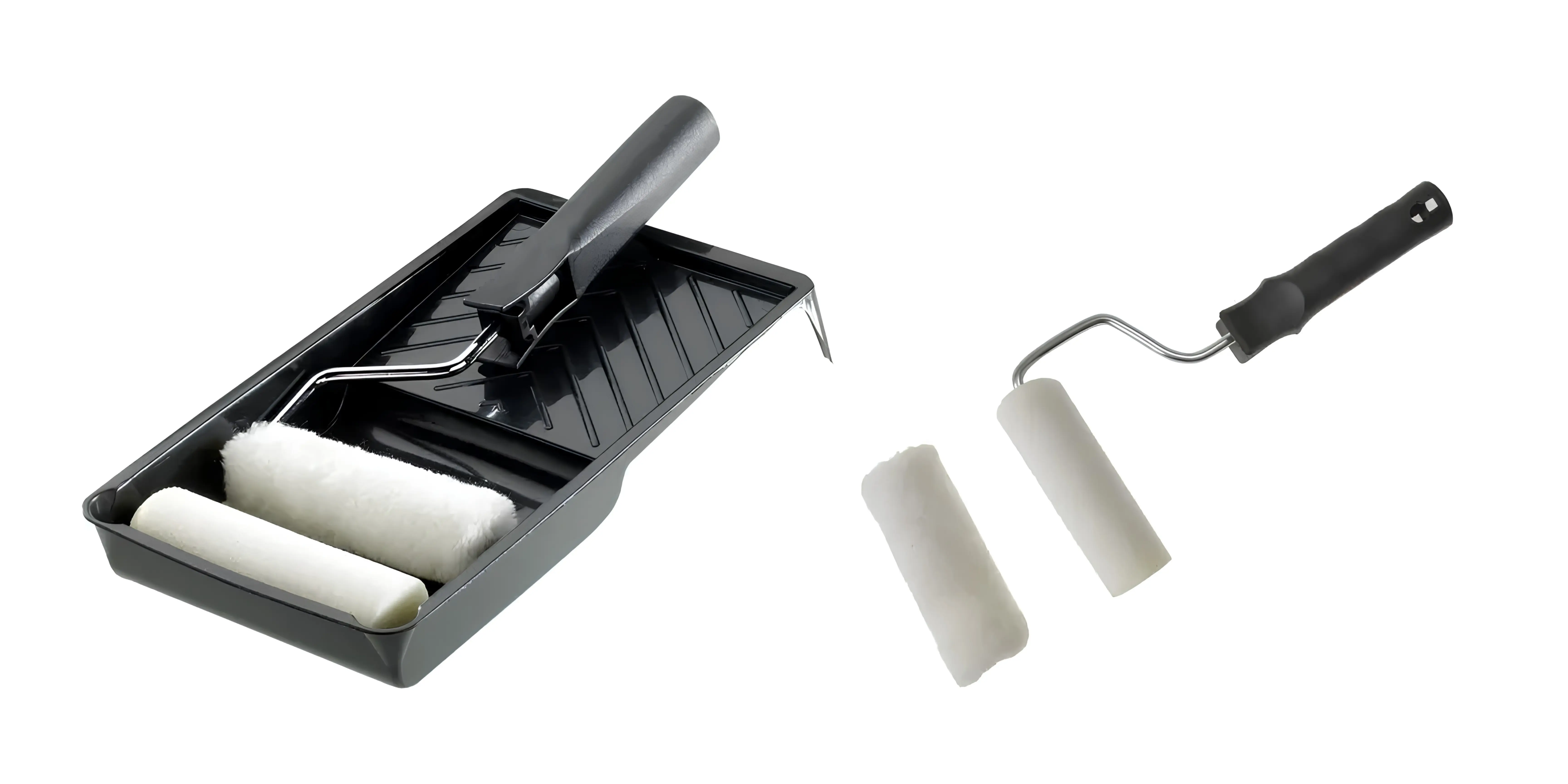 STANLEY 100mm Mini Paint Roller Kit - Ideal for Emulsion & Gloss