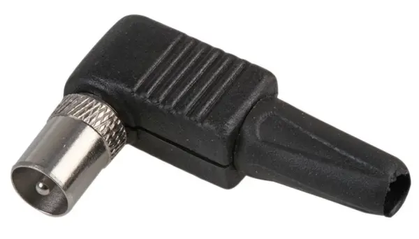 PRO SIGNAL Right Angle Coax Plug, 90° TV Connector