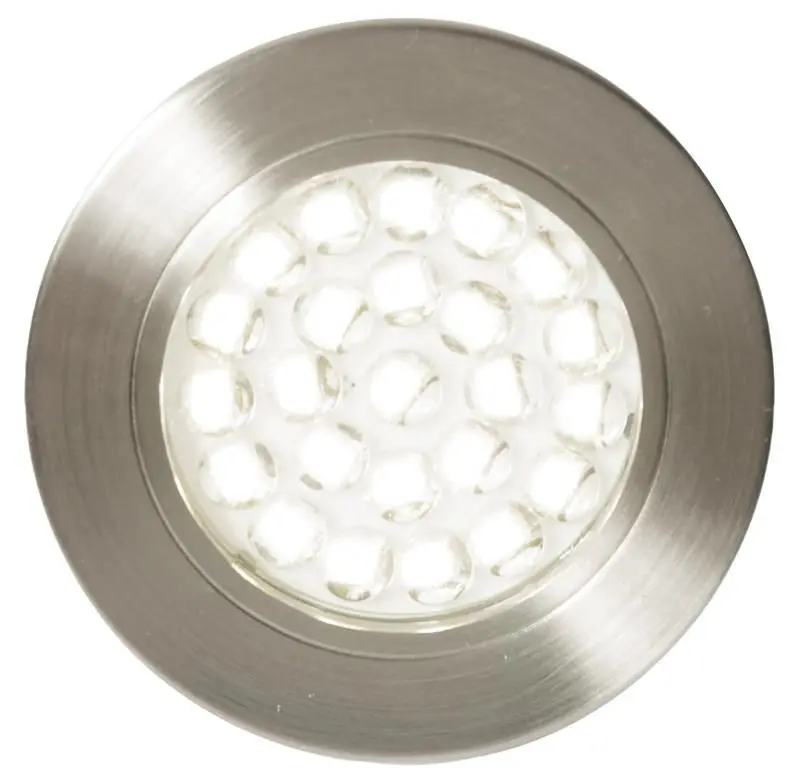 CULINA Pozza LED 매립형 캐비닛 조명, 240V, 65mm, 새틴 니켈