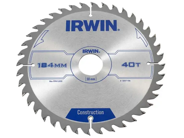 IRWIN® Baukreissägeblatt 184 x 30mm x 40Z ATB