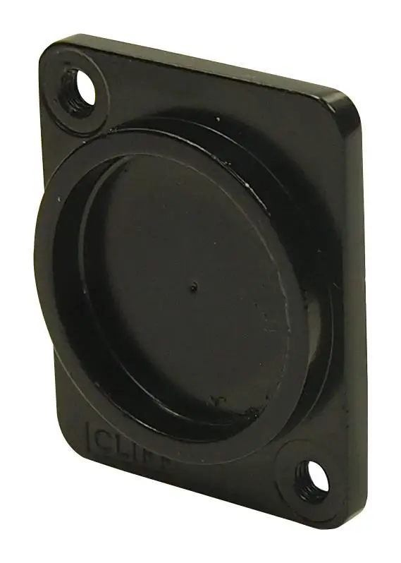 CLIFF ELECTRONIC COMPONENTS - Plaque d'encastrement métallique noir 3mm avec al