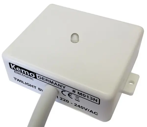KEMO Interruptor Crepuscular, 240V AC, Sensor Fotocélula, 3A