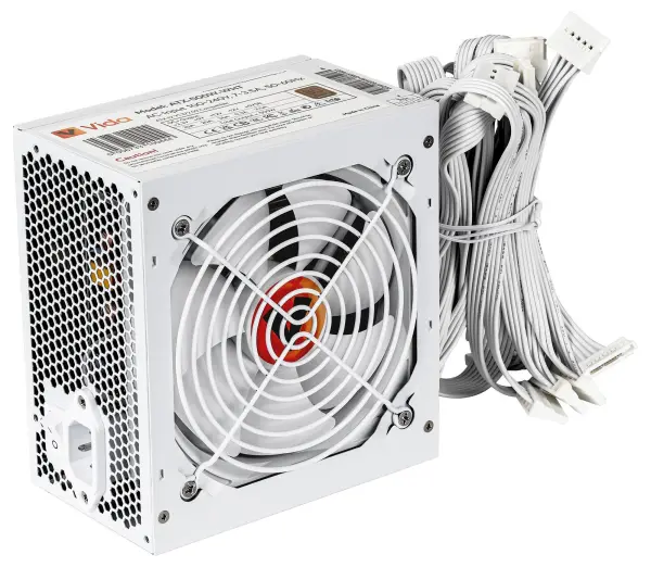 VIDA 500W 80 Plus Bronze ATX Power Supply - Bronze White