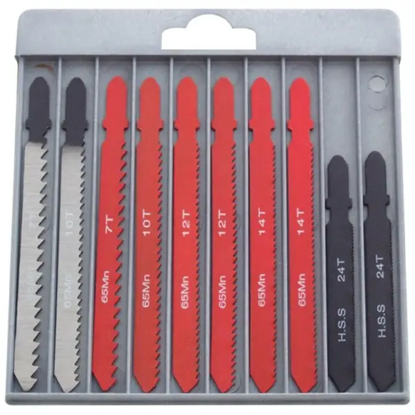 Amtech Mixed Jigsaw Blades T-Shank 10 Pack