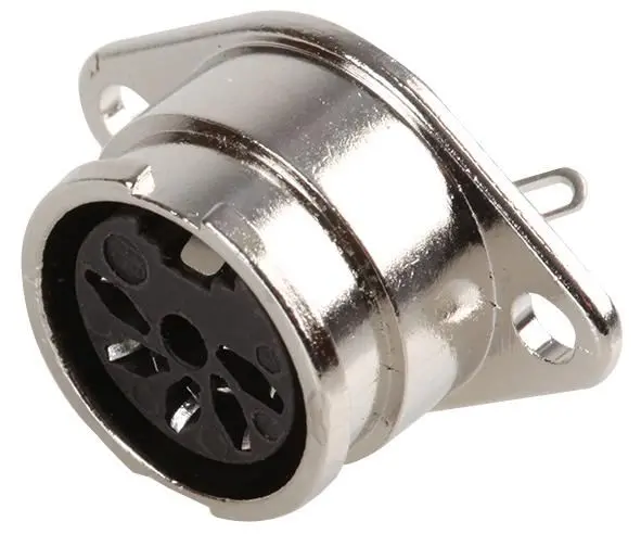 Prehkeytec DIN 케이스 소켓, 5핀, 180도 패널 장착형