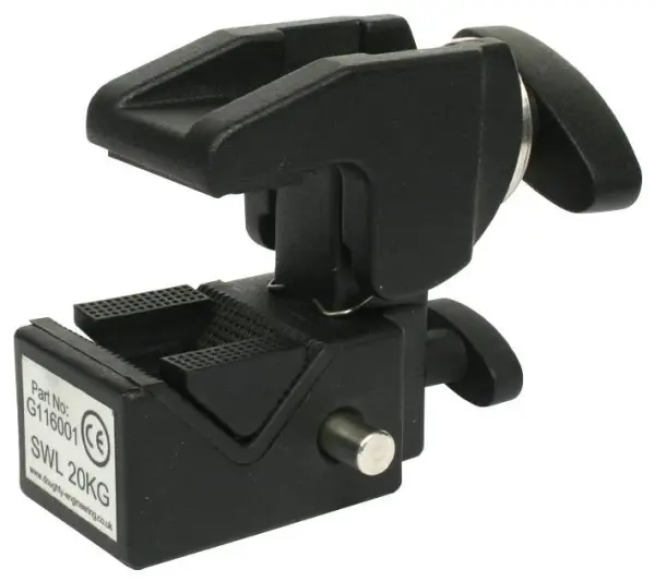 DOUGHTY Supaclamp, 50mm, Capacidad de carga 40kg, Negro