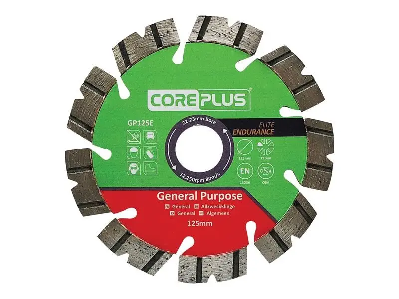 CorePlus GP125E Elite Diamond Blade, 125mm, General Purpose