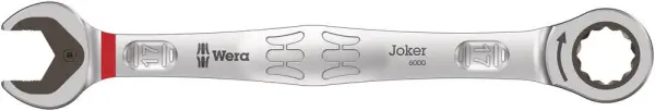 Wera 6000 Joker Ratssleutel combinatiesleutel, 17mm, 224mm