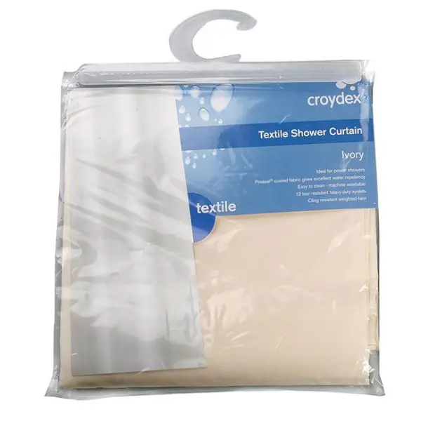 Luxury Shower Curtain Ivory